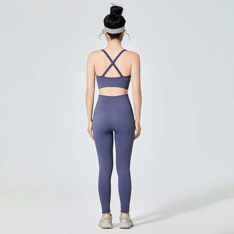 Leggings sportivi colorati di tipo semplice da donna 