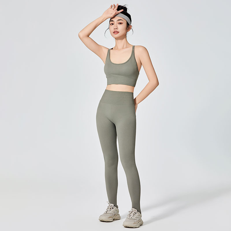 Leggings sportivi colorati di tipo semplice da donna 