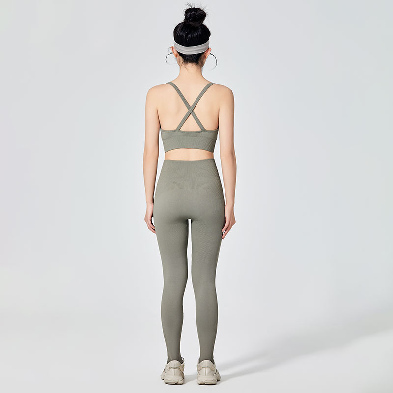 Leggings sportivi colorati di tipo semplice da donna 