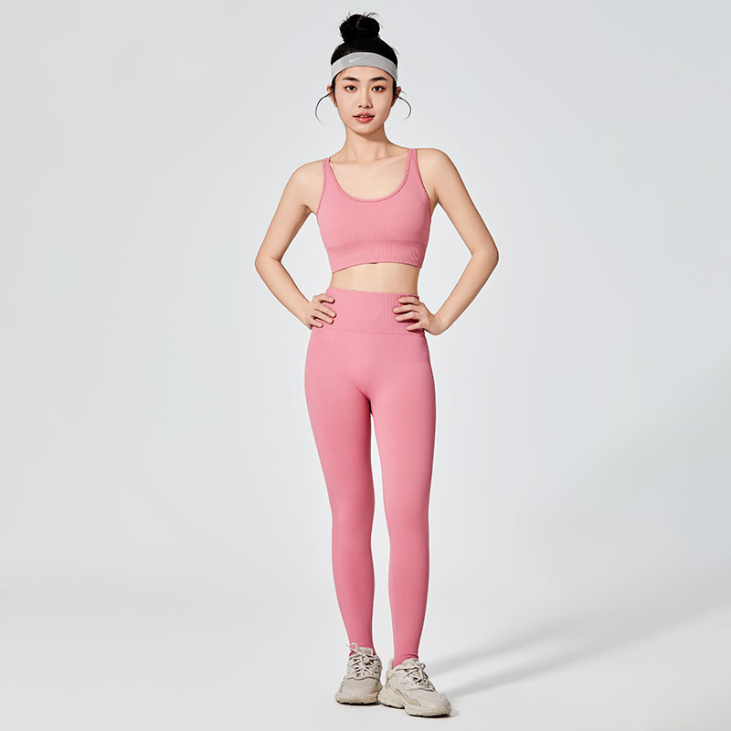 Leggings sportivi colorati di tipo semplice da donna 