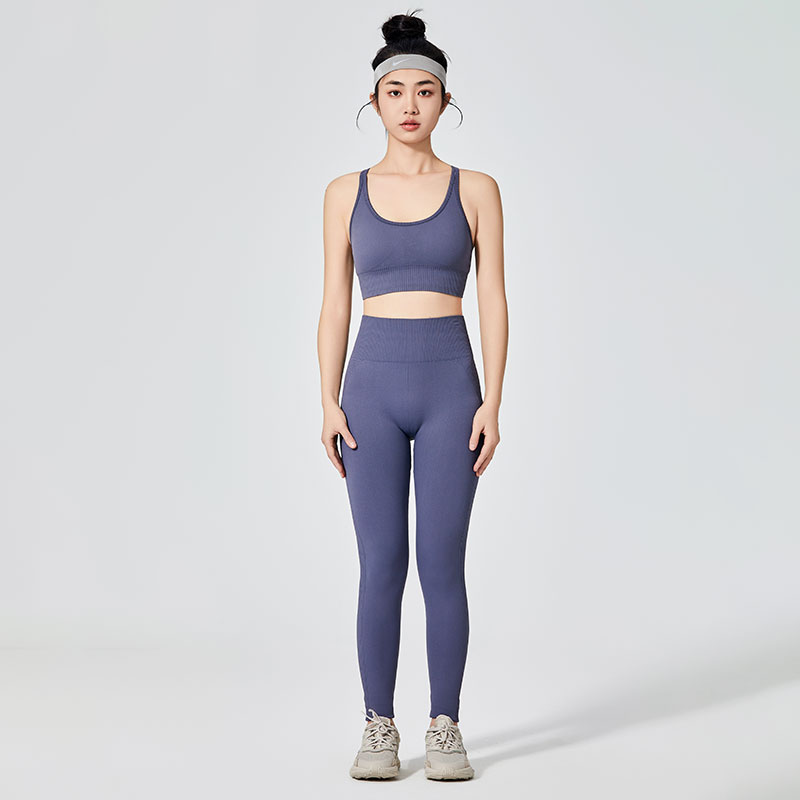 Leggings sportivi colorati di tipo semplice da donna 