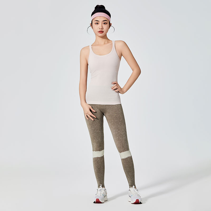 Leggings sportivi da tintura caratteristici da donna