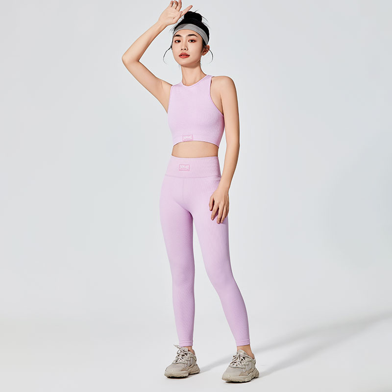 Leggings sportivi lilla da donna