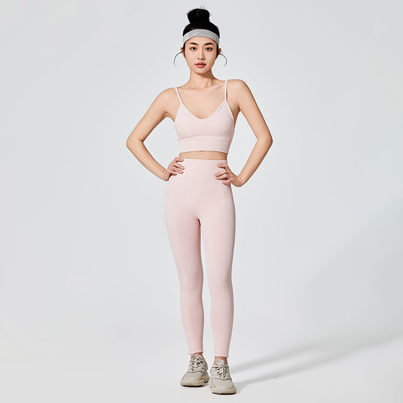 Leggings sportivi rosa da donna