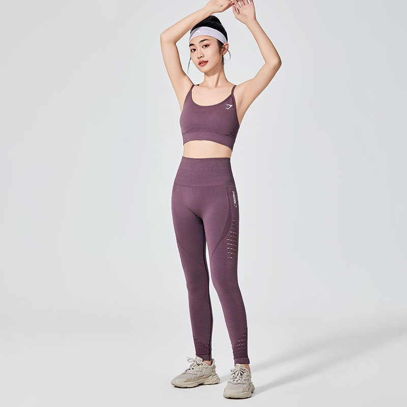 Leggings sportivi da donna con design a rete